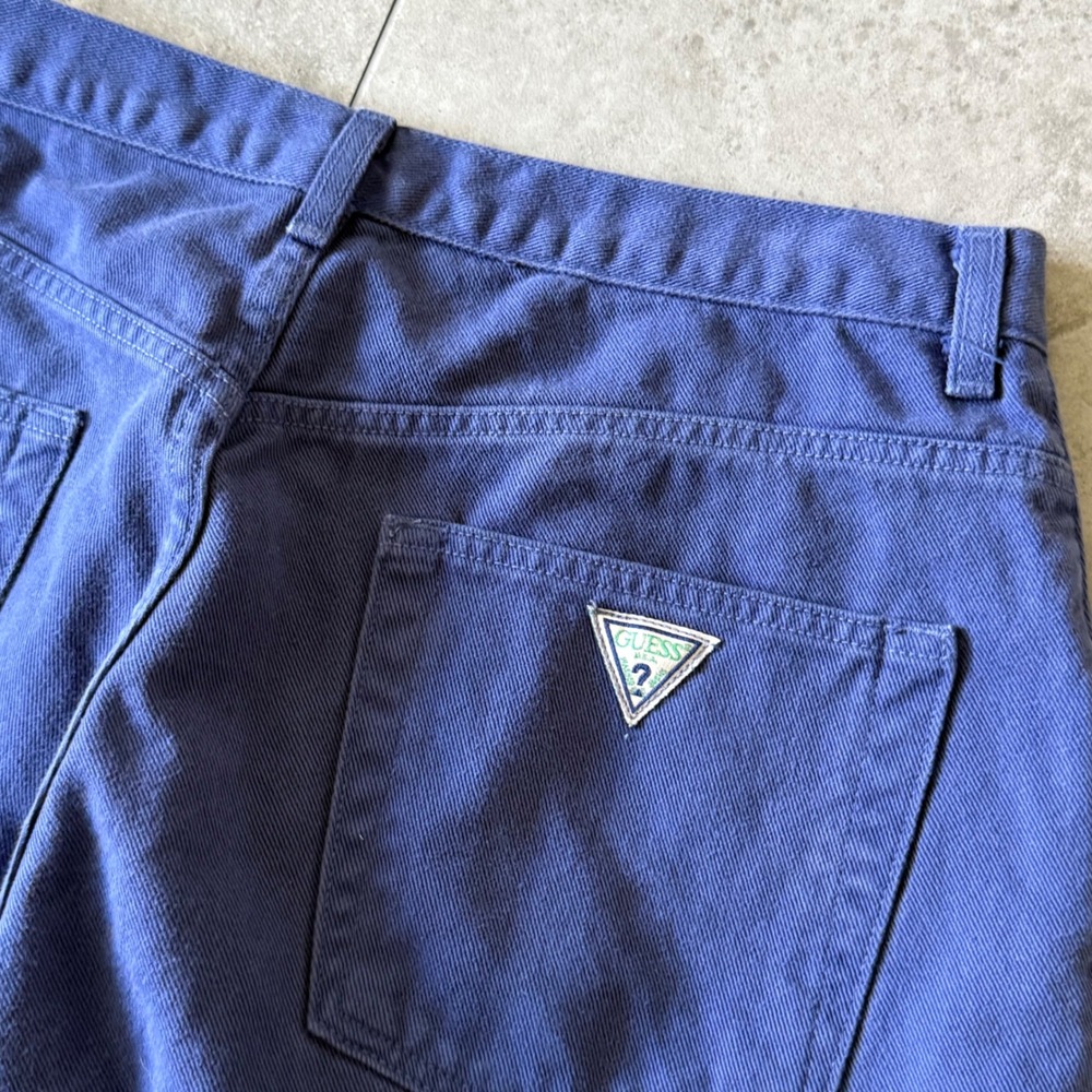 Vintage Guess Jeans Denim Shorts Jorts Size 34 - Picture 2 of 6